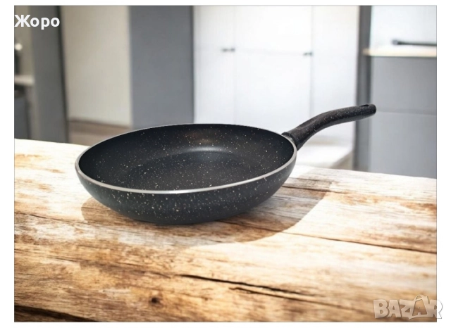 Тиган с гранитно покритие PlusHome различни размери, снимка 2 - Съдове за готвене - 52545946
