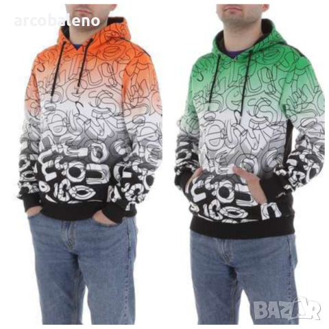 Мъжки преходен суичър с качулка, 2цвята 