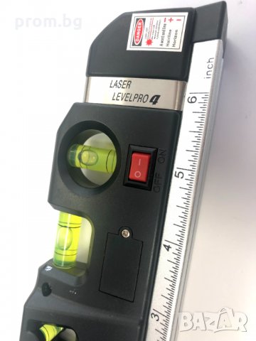 лазерен нивелир с ролетка 2,5 м и линия 30 см, внос от Германия, снимка 12 - Шублери - 35733650