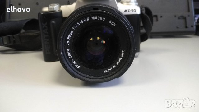 Фотоапарат Pentax MZ-50 с обектив Sigma Zoom 28-80mm 1;3.5=5.6 II Macro ф55, снимка 7 - Фотоапарати - 38941122