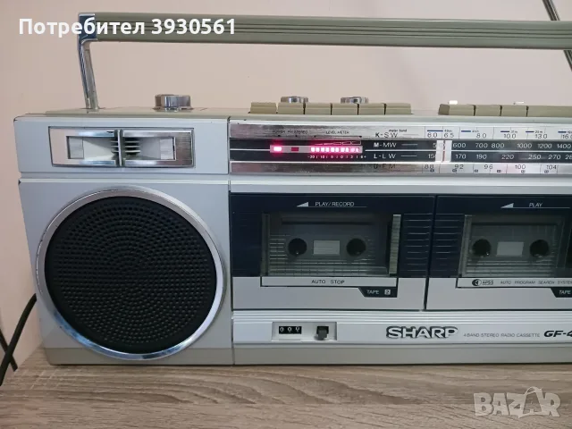 Радиокасетофон sharp gf 450, снимка 2 - Радиокасетофони, транзистори - 55728497
