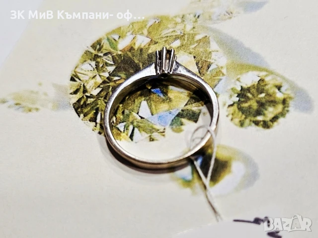 Златен пръстен с диамант 2.7гр 02567-25, снимка 4 - Пръстени - 50767180