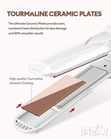 Нова Професионална преса за коса/3 сменяеми керамични плочи/Жени Прическа, снимка 4 - Преси за коса - 41616126