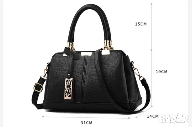 Дамска чанта Brenda Black, снимка 6 - Чанти - 47924786