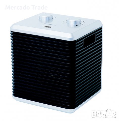 Керамична вентилаторна печка Mercado Trade, 1500W, 2 степени, Черен