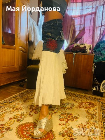 Дънкова пола  DESIGUAL и бюстие Бохо стил