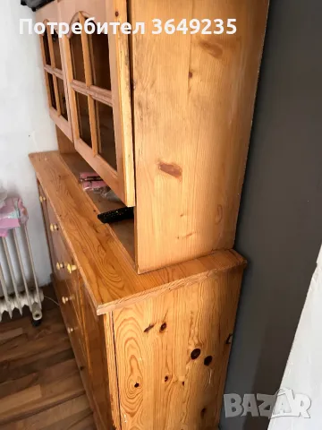 Двумодулна дървена секция, снимка 3 - Секции и витрини - 49358956