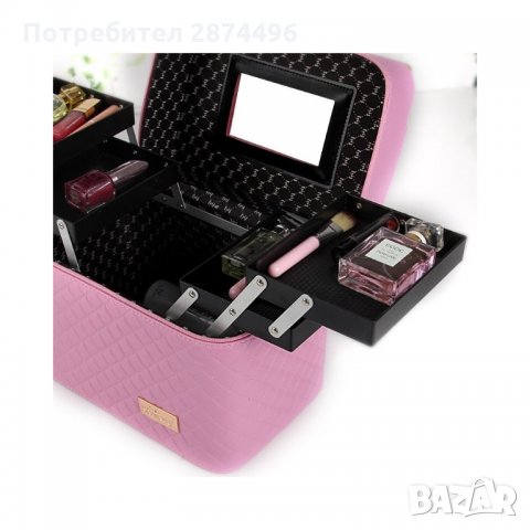 2165 Козметично куфарче с две странично разгъващи се нива, снимка 5 - Други - 35786623