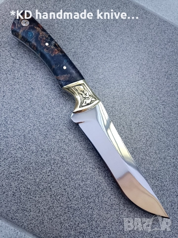 Ръчно изработен ловен нож от марка KD handmade knives ловни ножове, снимка 4 - Ножове - 47017020