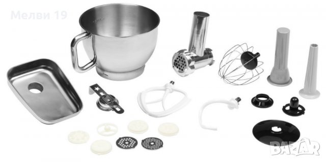 Кухненски робот,4.6л метална купа,Месомелачка, pulse функция, снимка 2 - Кухненски роботи - 39350395