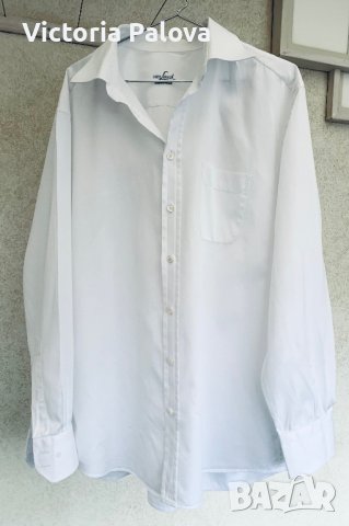 Безупречна бяла риза VAN LAACK business , снимка 11 - Ризи - 39316133