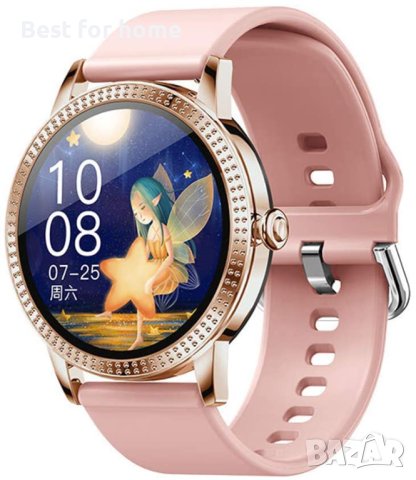 Луксозен смарт часовник CF18P - златно- розов, снимка 3 - Смарт часовници - 40307101