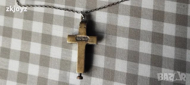  ВИСУЛКА КРЪСТ ЕНКОЛПИОН, снимка 3 - Антикварни и старинни предмети - 49088931