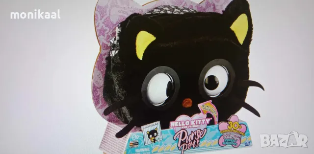 PURSE PETS Интерактивна музикална чанта Hello Kitty CHOCOCAT Черно коте с мигащи очички, снимка 5 - Игри и пъзели - 48281130