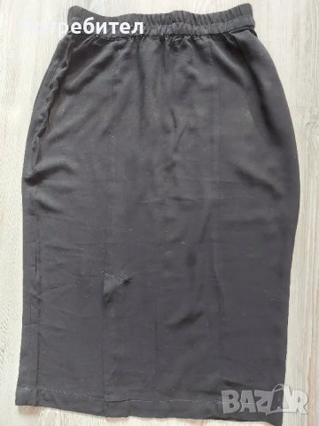 Памучна пола с ластик в талията XS, снимка 1