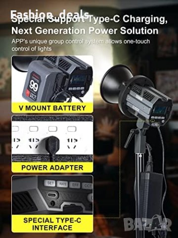 COLBOR CL100X 110W Bi-color Видео Осветление 2700-6500K, снимка 7 - Чанти, стативи, аксесоари - 42739834