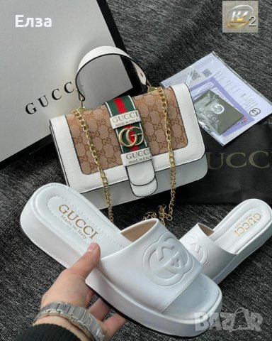 Дамски чанти и чехли Gucci