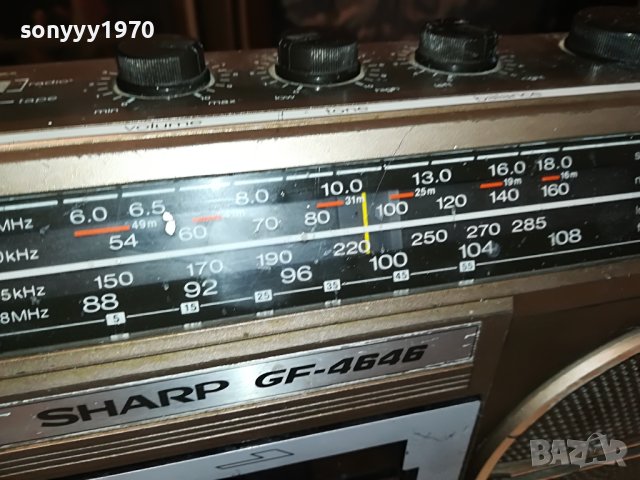 sharp-касетофон GF-4646 2306231553, снимка 5 - Радиокасетофони, транзистори - 41331954