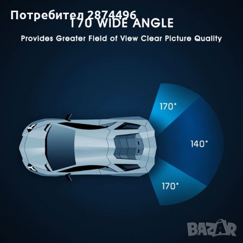 8LED Универсална камера за задно виждане с нощен режим LED, снимка 2 - Аксесоари и консумативи - 34580438