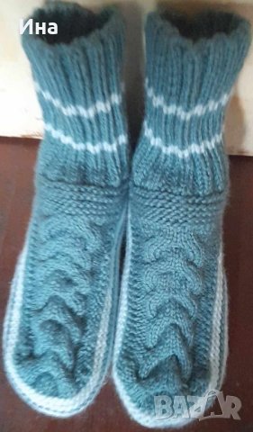 Ръчно плетени дамски терлици, снимка 7 - Дамски чорапи - 42127574