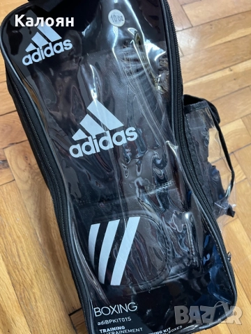  Боксови ръкавици Adidas с боксови бинтове , снимка 10 - Бокс - 51823195
