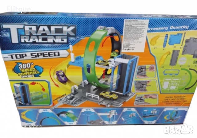 Детска състезателна писта с 360° завъртания, снимка 6 - Коли, камиони, мотори, писти - 52787231