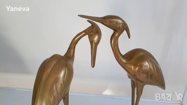 ​„Танцът на чаплите – символ на дълголетие, мир  благородство и семейно щастие., снимка 7 - Статуетки - 53114567