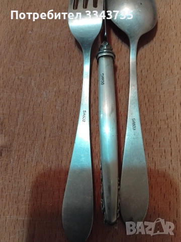 Антични или ретро сребърни прибори за хранене., снимка 9 - Антикварни и старинни предмети - 52656800