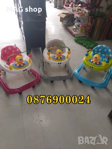 ПРОМО! Детска Проходилка Паяк Музикална за прохождане Пате 3 ЦВЯТА