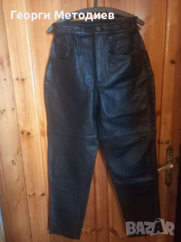 Кожени дамски панталони, снимка 4 - Панталони - 36477437