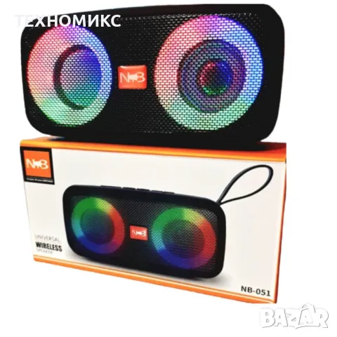 RGB Light NB-051 Bluetooth 5.0 преносим безжичен високоговорител, снимка 12 - Тонколони - 47969350