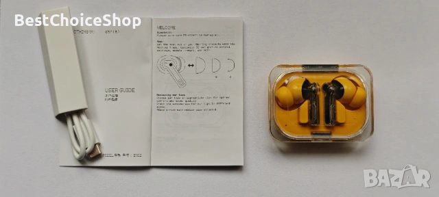 Безжични слушалки Nothing - Ear A, TWS, ANC, жълти, снимка 4 - Слушалки, hands-free - 53750116