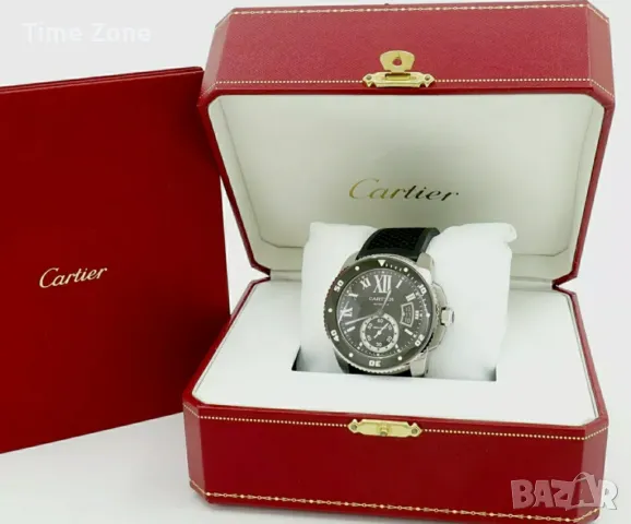 Cartier Calibre De Cartier Diver 42mm Steel Black Dial Automatic, снимка 2 - Мъжки - 47989734