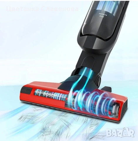 Безкабелна прахосмукачка Bosch Athlet BCH6ZOO, 25.2 V, Li-Ion, Сензор Bagless Technology,60 мин, снимка 10 - Прахосмукачки - 53175409