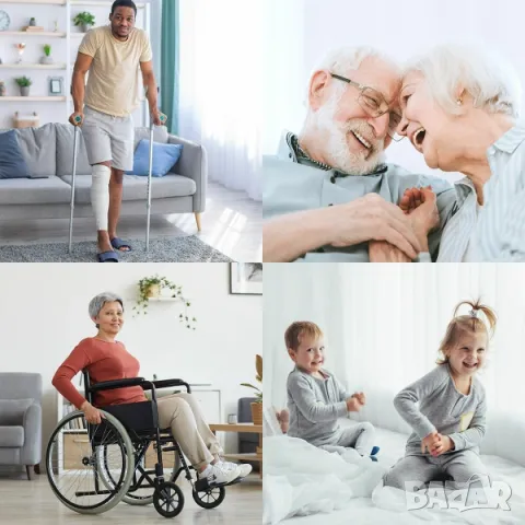 Въртяща се табуретка за баня 360º+Регулируема височина / Стол за баня, снимка 6 - Столове - 48784061