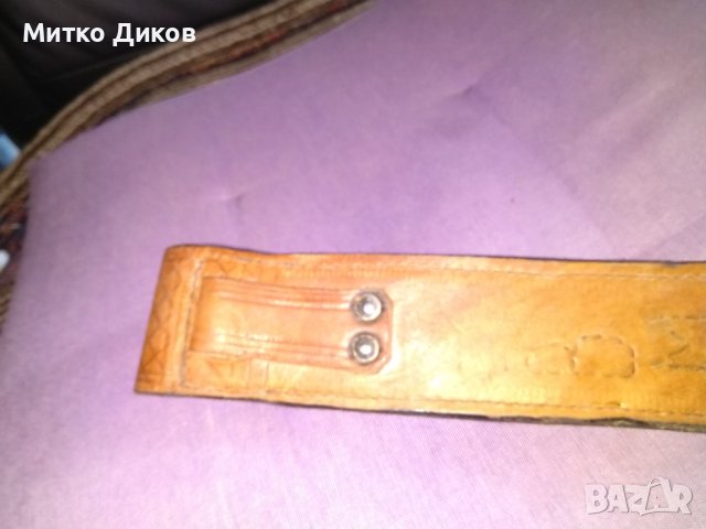 Калъф за палка естествена кожа дебела 200х45мм отличен за колан, снимка 4 - Оборудване и аксесоари за оръжия - 41536097