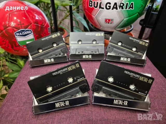 5 бр. качествени аудио касети SONY METAL-XR 60/90 - TYPE IV - метална лента