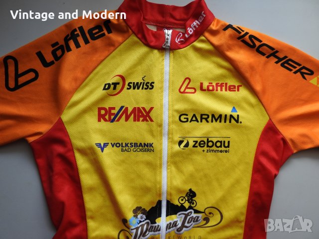 LOFFLER колоездачна тениска джърси 48/S, отлична, снимка 3 - Спортни дрехи, екипи - 34061125