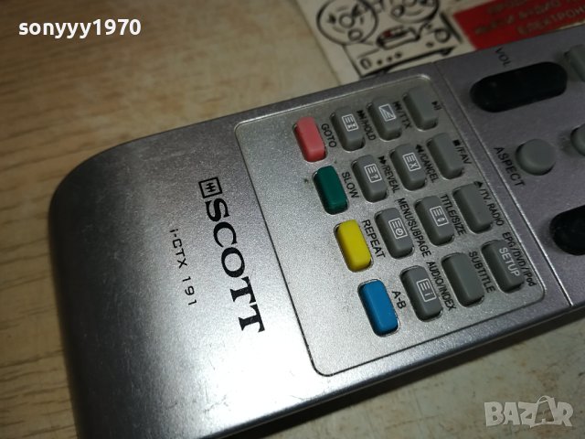 SCOTT REMOTE CONTROL-ВНОС SWISS 1402241624, снимка 4 - Дистанционни - 44293467