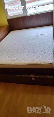спалня , 160/220 , с матрак и 2 чекмеджета , снимка 2 - Други стоки за дома - 52304230