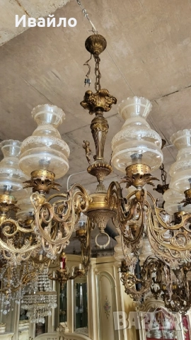 Бронзови полилеи 065, снимка 7 - Полилеи - 52025927