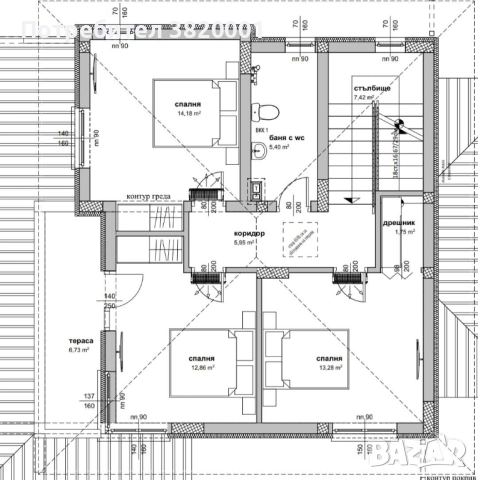 Двуетажна къща с 3 спални в Приселци в самостоятелен парцел, снимка 5 - Къщи - 52328233