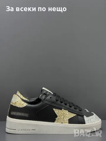 Golden Goose  Дамски Маратонки Със Златен И Сребърен Глитер👟Дамски Спортни Обувки Код E97, снимка 3 - Маратонки - 55795391