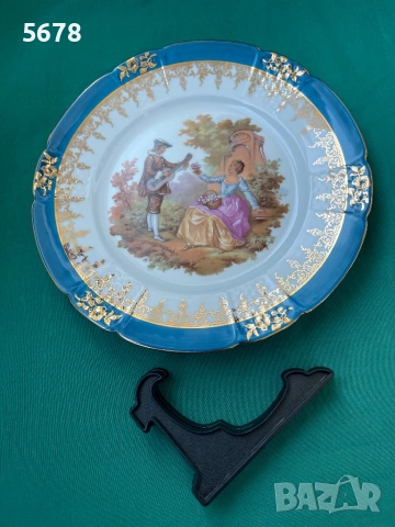 Порцеланова чиния Limoges, снимка 6 - Други ценни предмети - 53821997