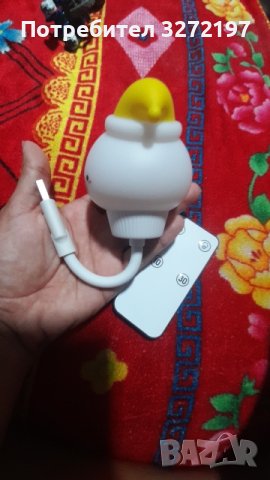 LED USB Сладка карикатура нощна лампа Мече, Дистанционно управление, снимка 10 - Други - 40900106