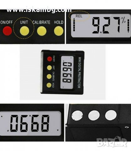 МАГНИТЕН ДИГИТАЛЕН ЪГЛОМЕР И НИВЕЛИР - код 3103, снимка 9 - Измервателни инструменти - 33893984