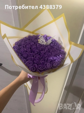 Ръчно изработени букети, снимка 10 - Изкуствени цветя - 52743883