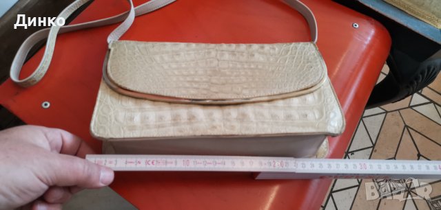 Луксозна дамска чанта от истинска крокодилска кожа винтидж., снимка 9 - Чанти - 39802098