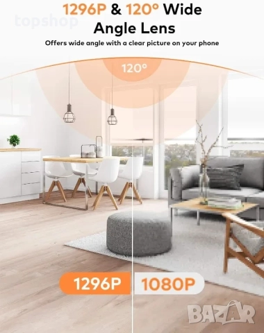 НОВА IHOUMI D350 1296P WiFi IP камера / бебефон с нощно виждане, детектор на движение..., снимка 2 - Бебефони - 51615186