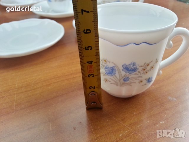 Френски аркопал чаши за кафе , снимка 2 - Антикварни и старинни предмети - 39990215